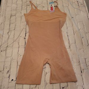 SPANX, Clever Controllers Mid-Thigh Body Shaper, Size: 1X, Color: Very Bare